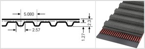 Зубчатый приводной ремень  140 ХL, L=355,6 mm 140 ХL, L=355,6 mm