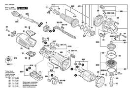 Кольцо воздуховод болгарки Bosch GWS 19-150 CI (рис.29) 1600591047