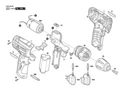 Сверлильный патрон Chuck шуруповерта Bosch PSR 1080 LI (рис.125) 1619X07210
