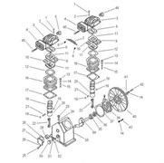 Цилиндр компрессорной головки Elitech ТС 2065 (рис.16) 702040600