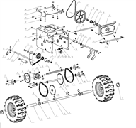 Ось колесная общая снегоуборщика Elitech СК7 (рис.4) 1500.120068