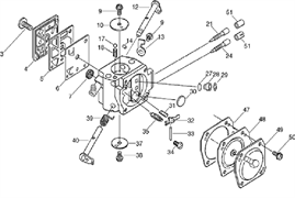 ИГЛА ВЕРХНИЙ УРОВЕНЬ С КОРОСТЬ бензореза ECHO CSG680 (рис.21) ECH12312032631