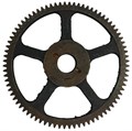 Шестерня (Z=80, Ø25*163мм, , проф-ое мет.) большая привода колес снегоуборщика Калибр СНУБ